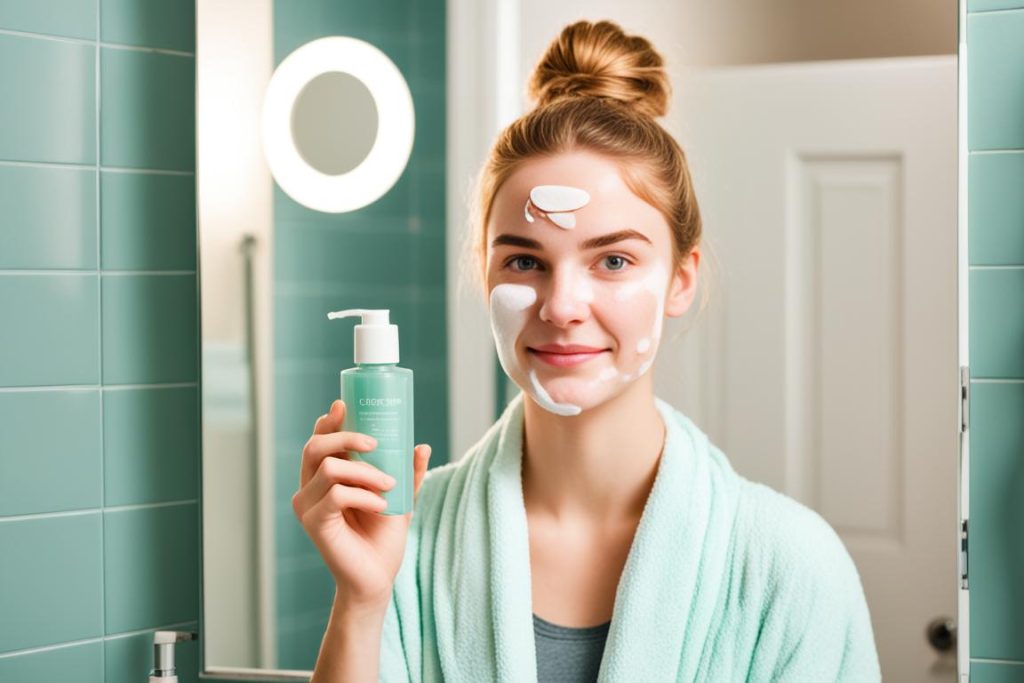 evening routine skincare