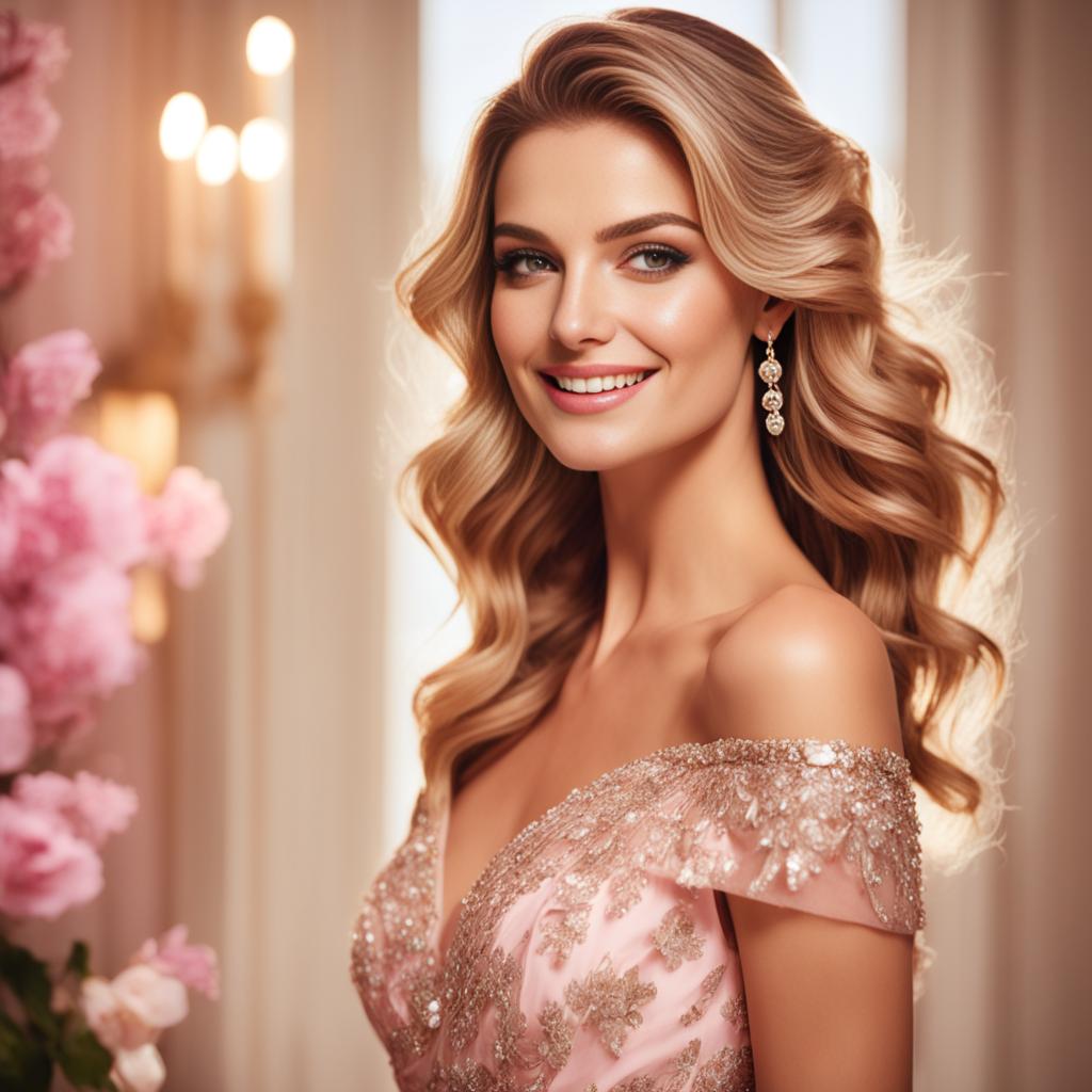 happy radiant appearance