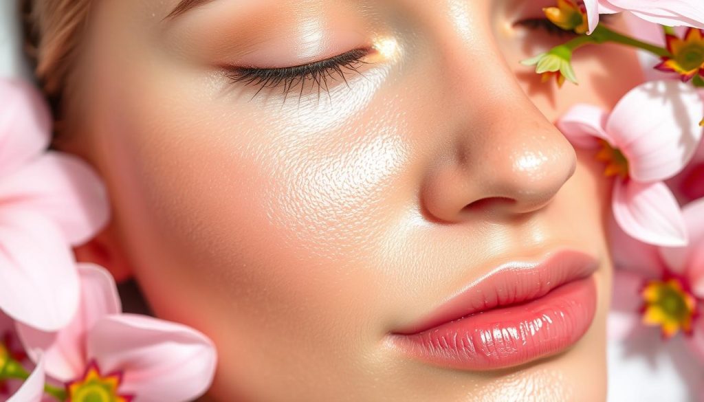 glowing skin